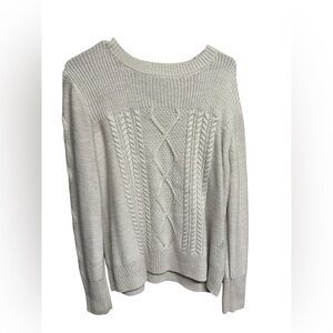 💥St. John's Bay Cream Cable Knit Sweater PXL NWOT